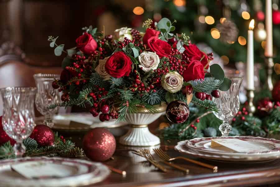 Festive Floral Magic: 10 Christmas Centerpieces to Dazzle Your Guests