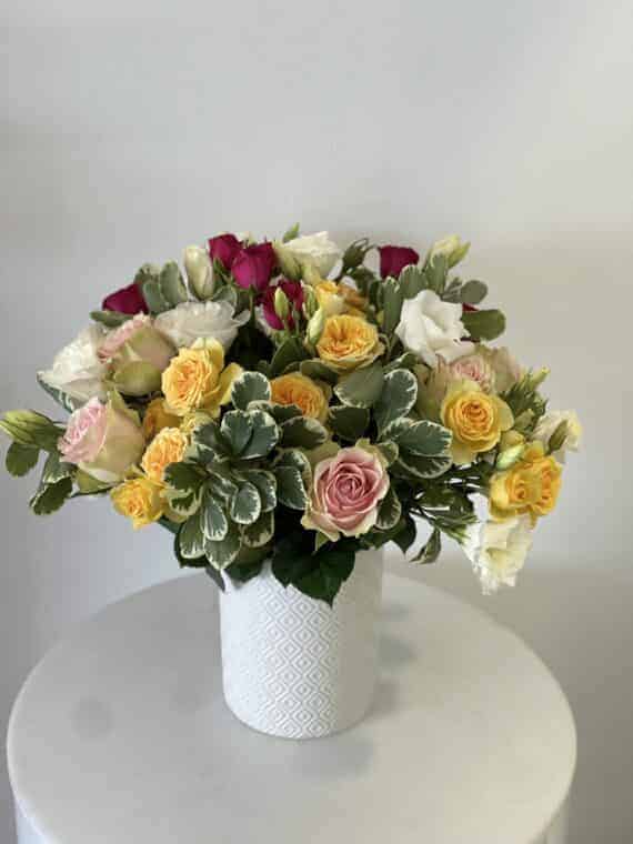 Radiant Rose Symphony: Elegance and Joy for Any Space