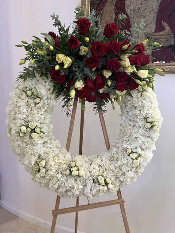 Tranquil Tribute Wreath - Elegance and Comfort for Memorials