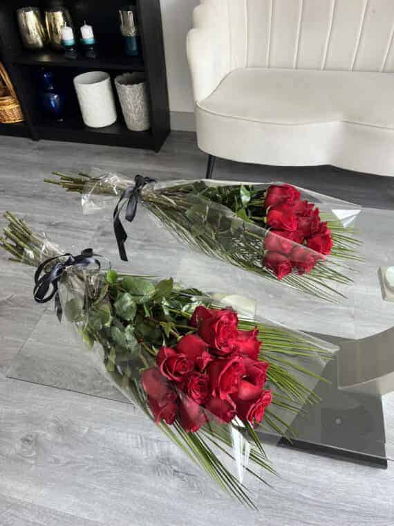 Crimson Rose Bouquet - Express Deepest Sympathy Elegantly