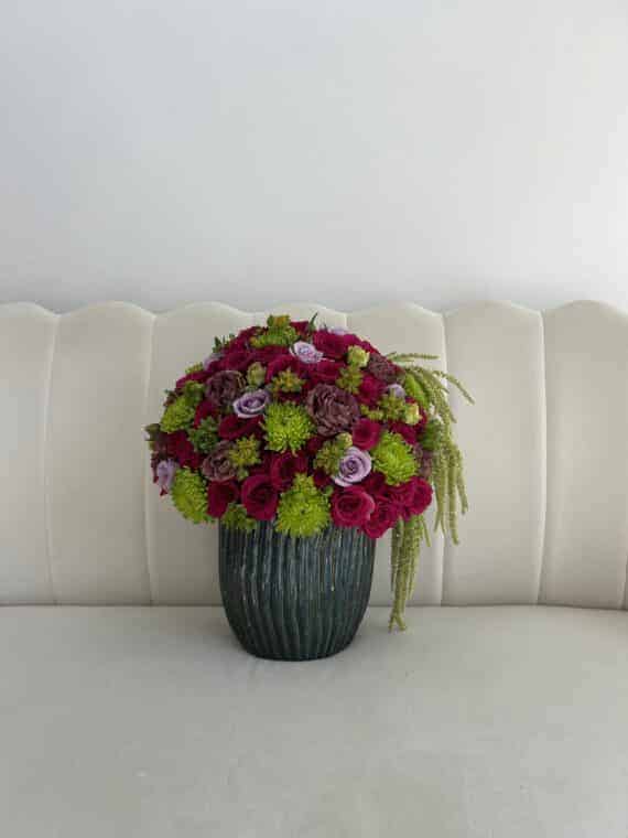 Vivid Velvet Bouquet - Bold Elegance for Celebrations