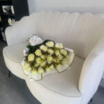 Golden Splendor Rose & Solidago Bouquet - Radiant Charm